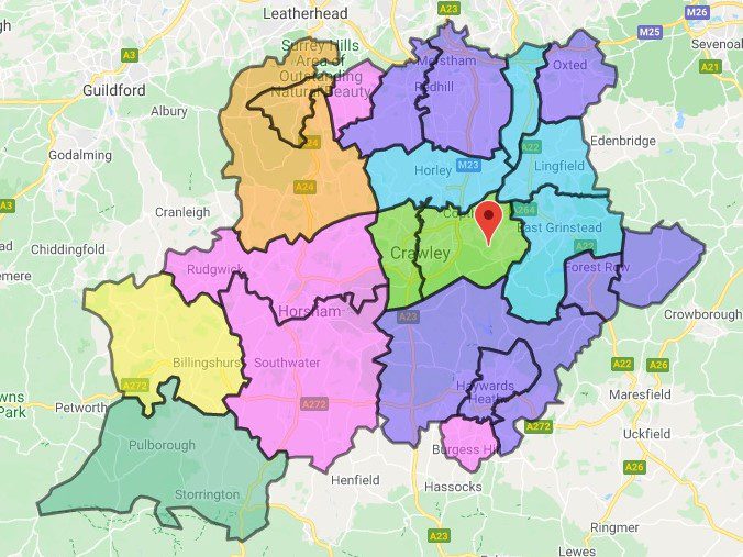 crawley map delivery - Timberstore